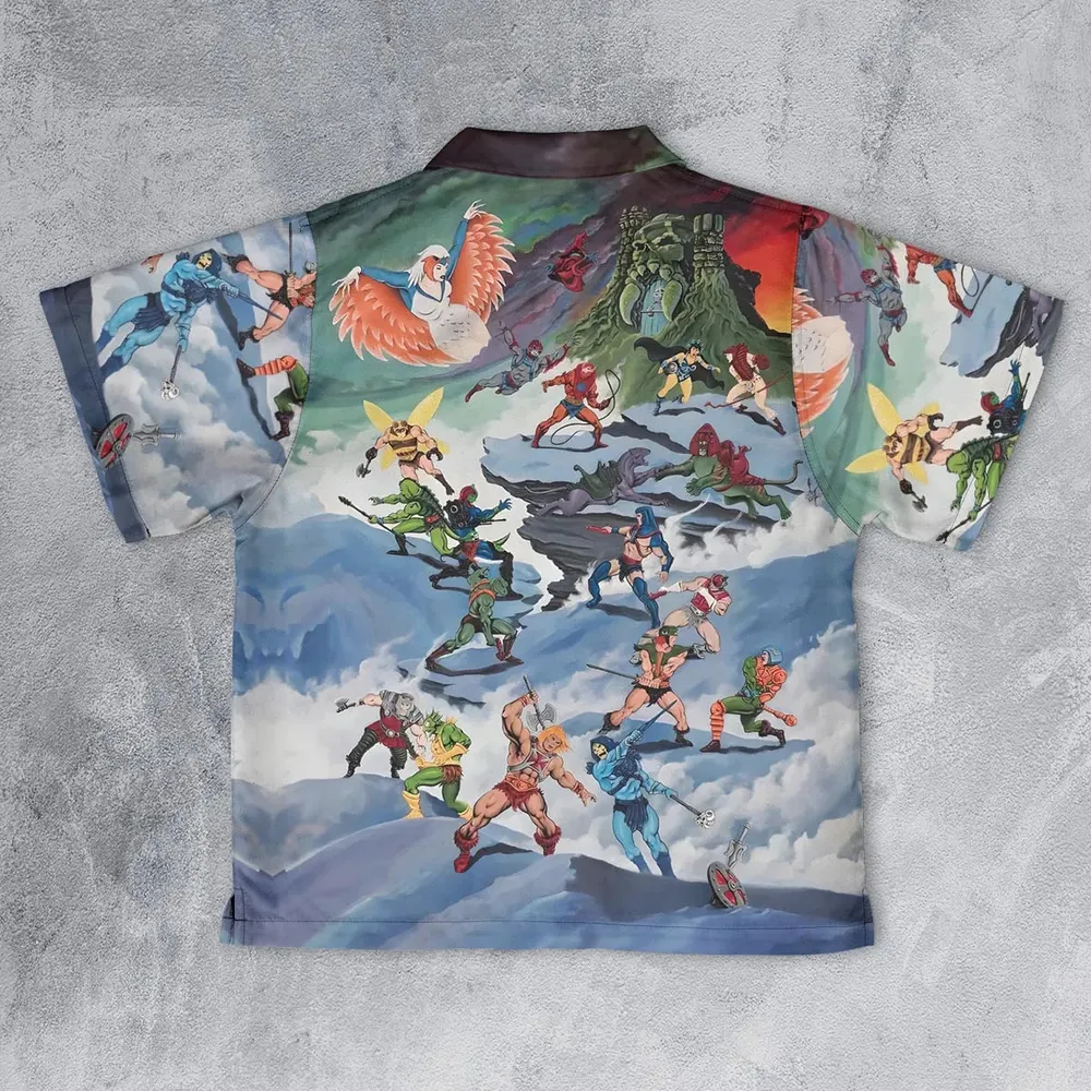 MOTU Castle Grayskull Battle Youth Hawaiian Shirt - 2
