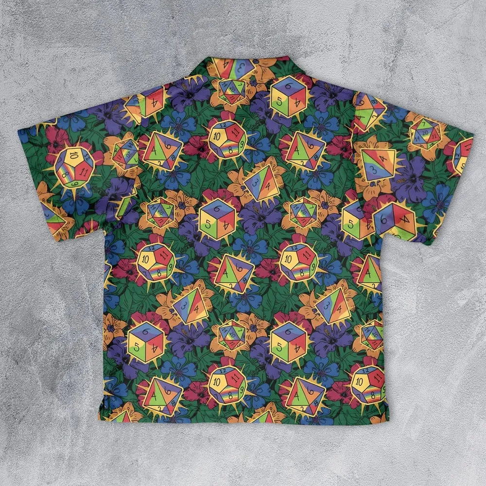 Tropical Dice DnD Youth Hawaiian Shirt - 2