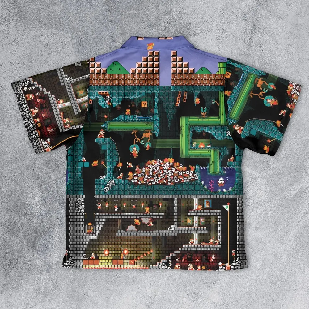 The Pit Super Mario Youth Hawaiian Shirt - 2
