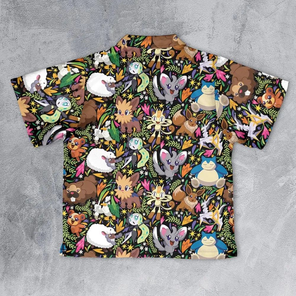 Exotic Tropical Pokemon Youth Hawaiian Shirt - 2
