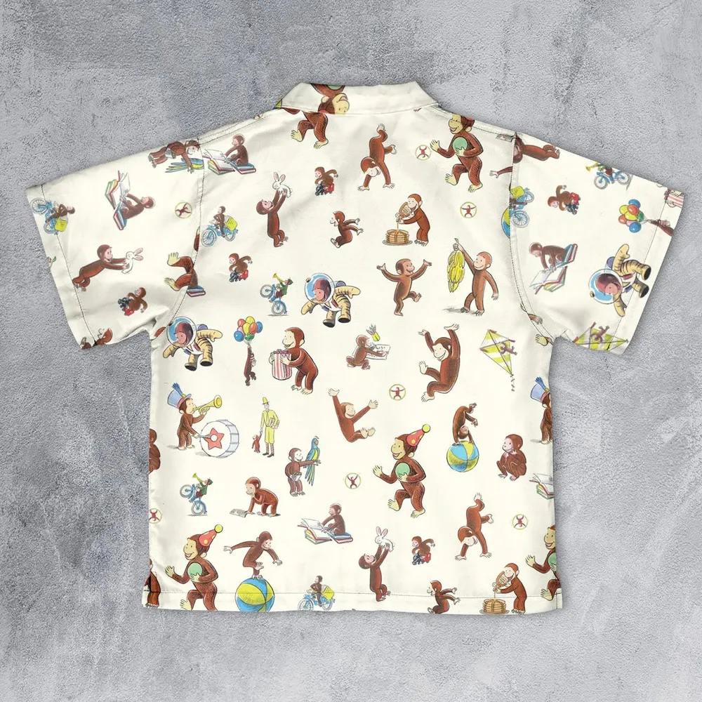 Riotsociety Curious George Youth Hawaiian Shirt - 2