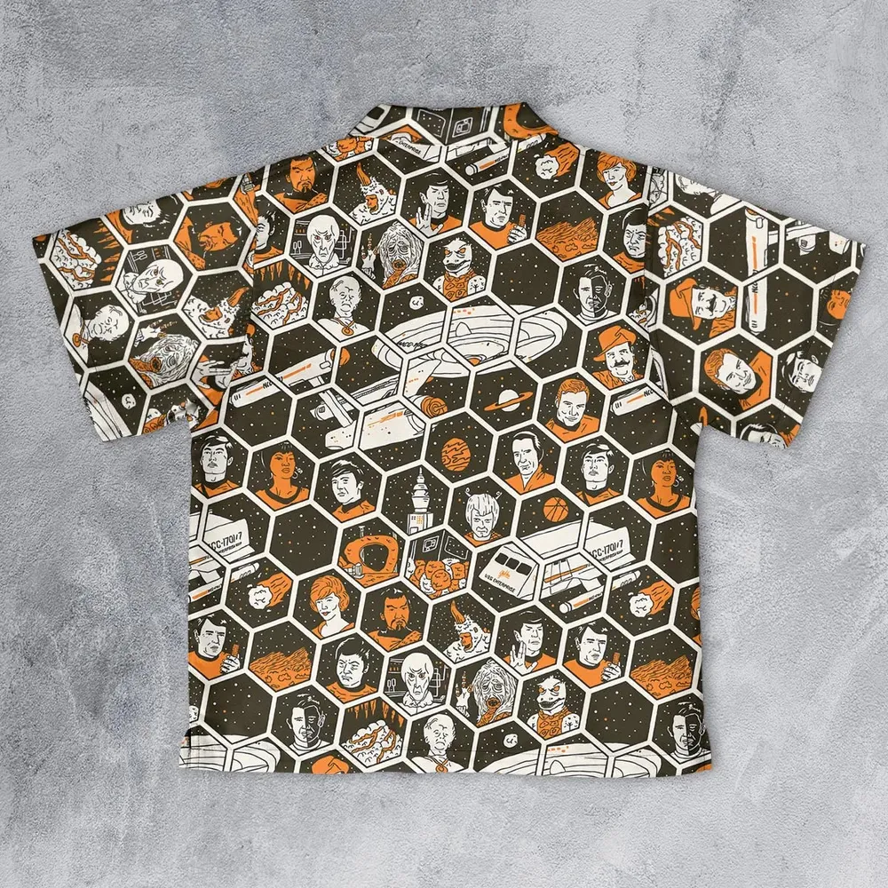 TrekToon Star Trek Hive Pattern Youth Hawaiian Shirt - 2
