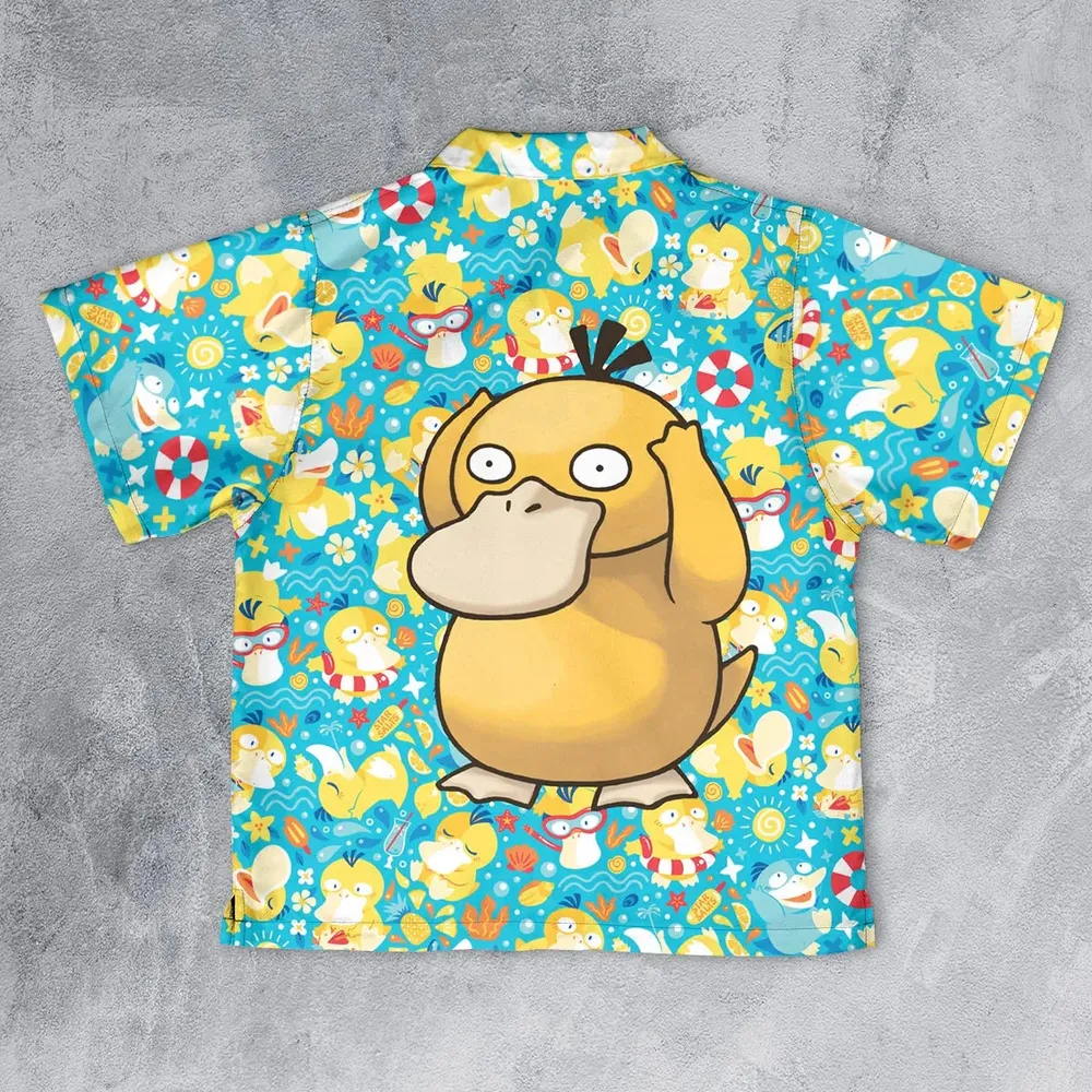 Psyduck Power Pokemon Youth Hawaiian Shirt - 2