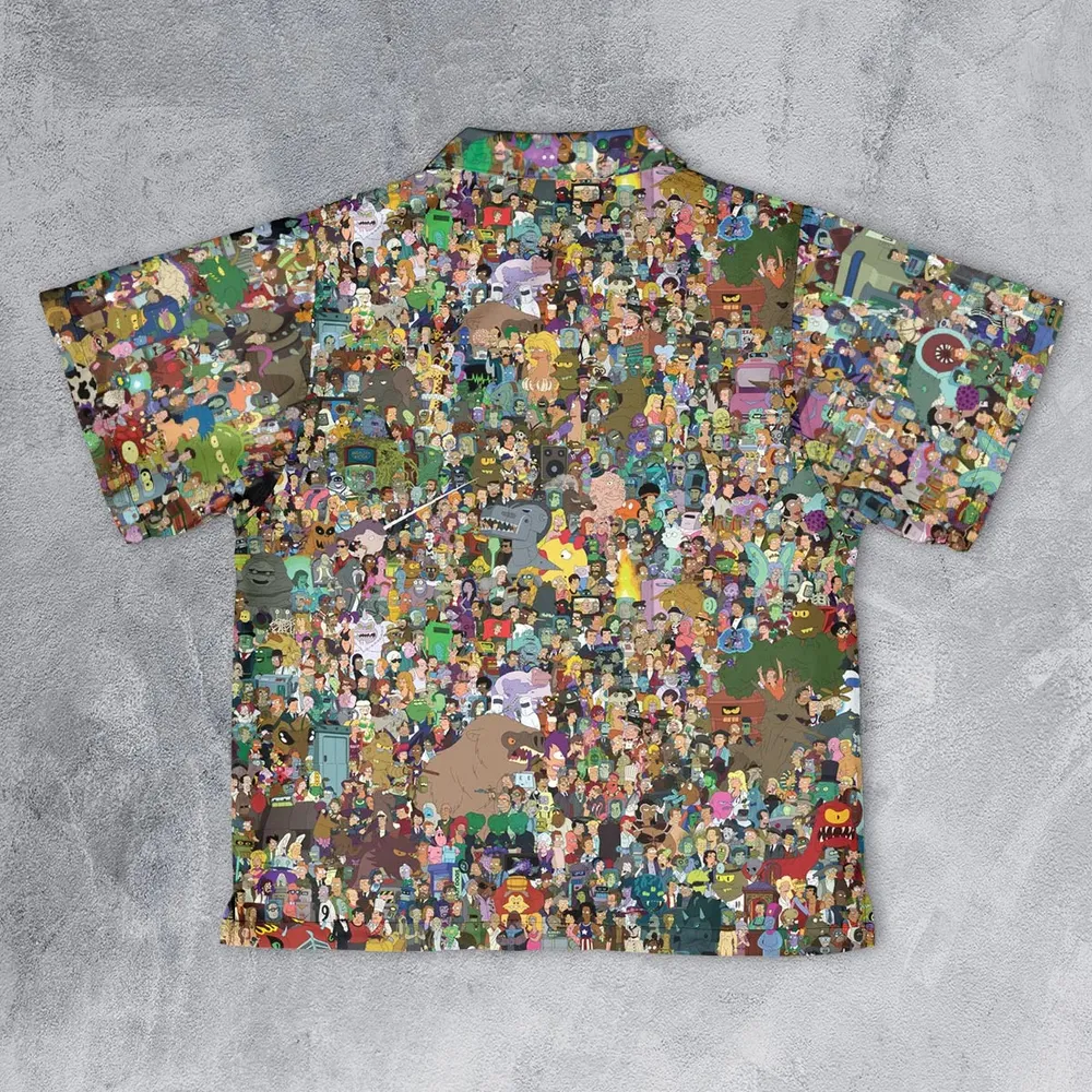 Futurama Characters Youth Hawaiian Shirt - 2