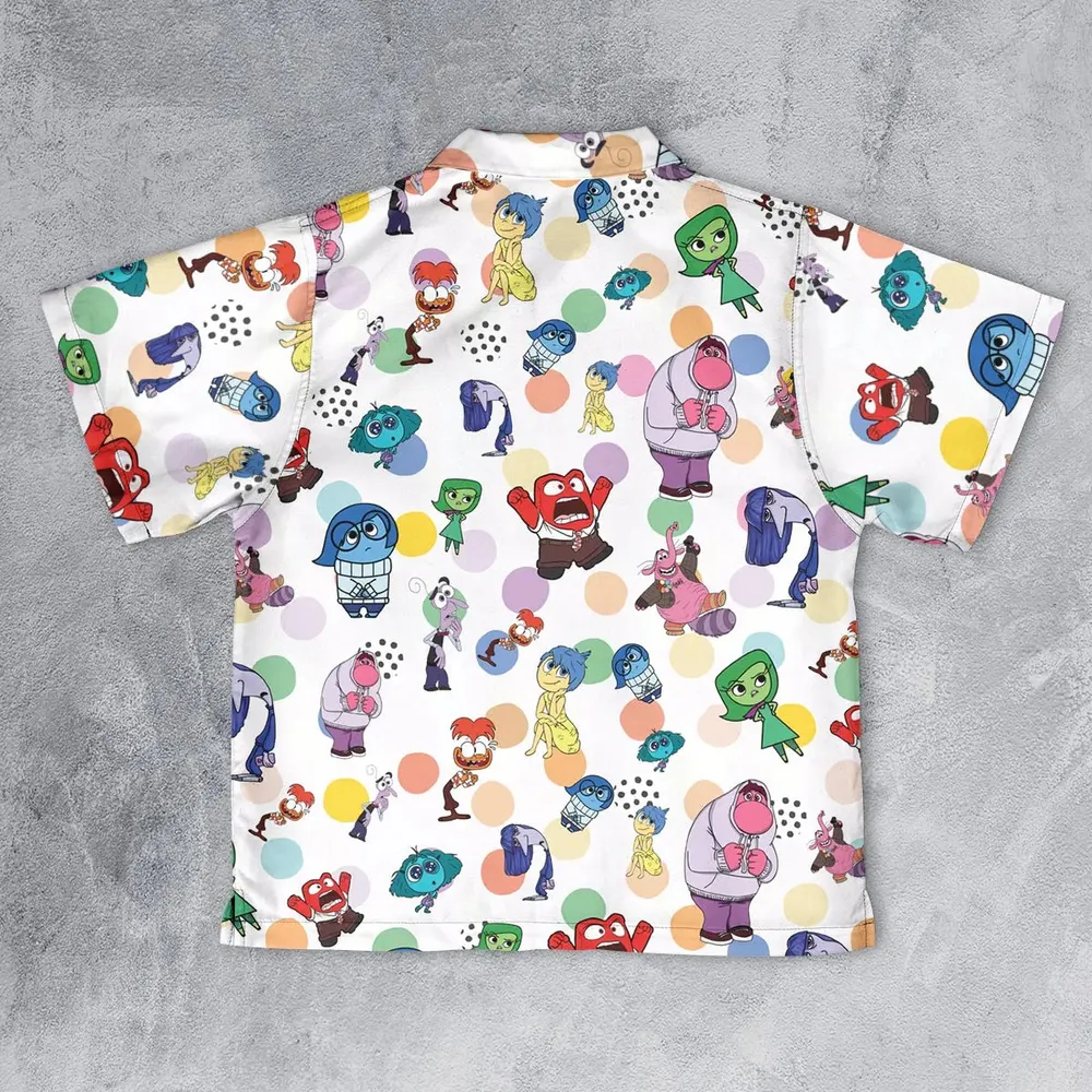 Emotion Characters Inside Out Youth Hawaiian Shirt - 2