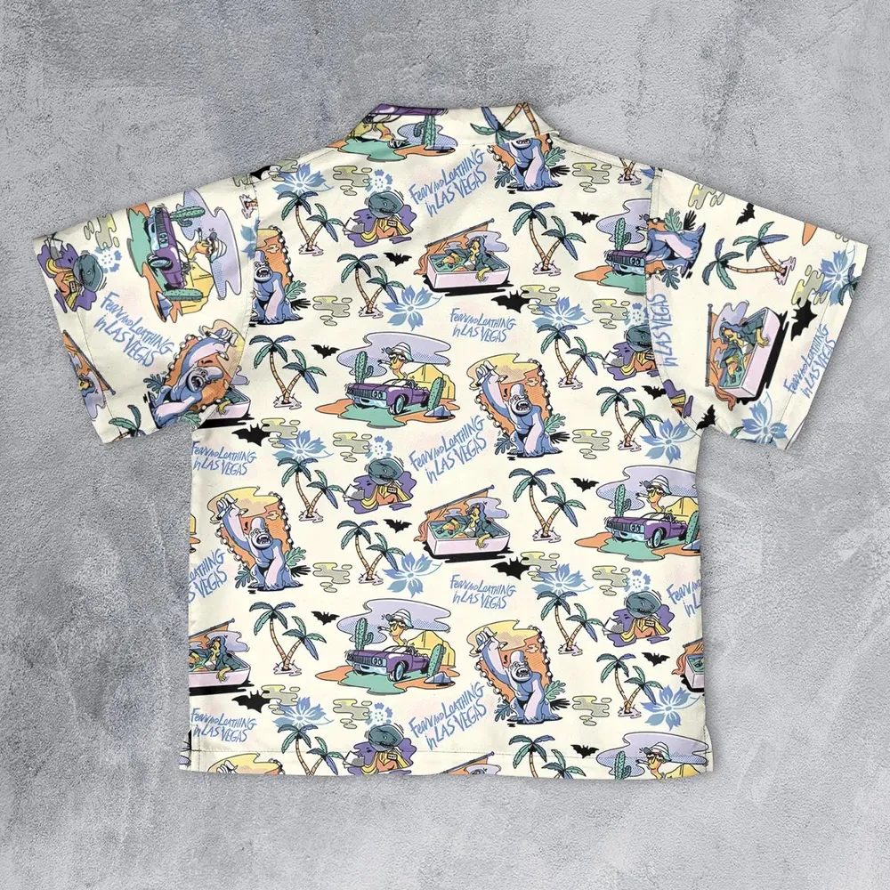 Vacation Fear and Loathing In Las Vegas Pattern Youth Hawaiian Shirt - 2