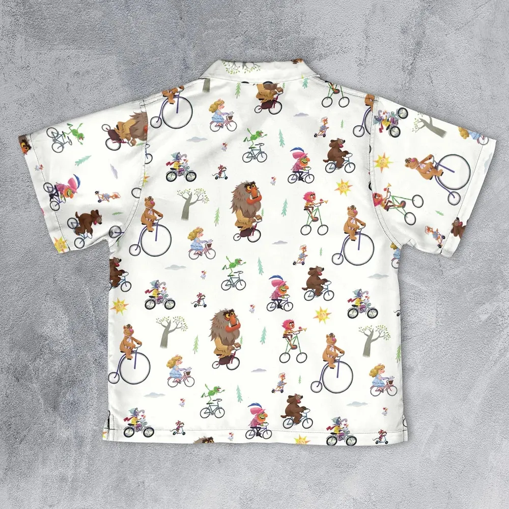 The Muppet Movie Bike Scene Youth Hawaiian Shirt - 2