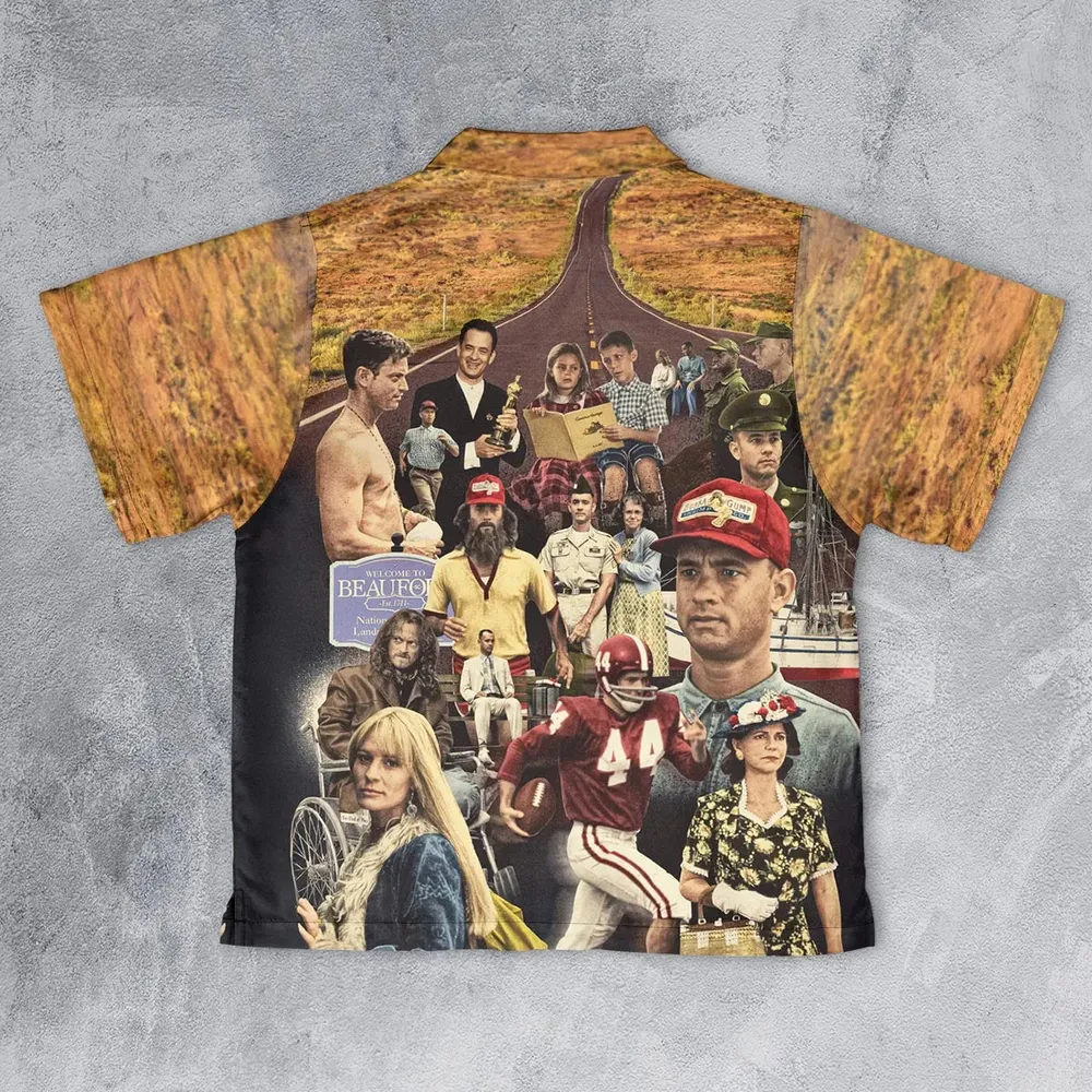 Forrest Gump's Journey Collage Youth Hawaiian Shirt - 2