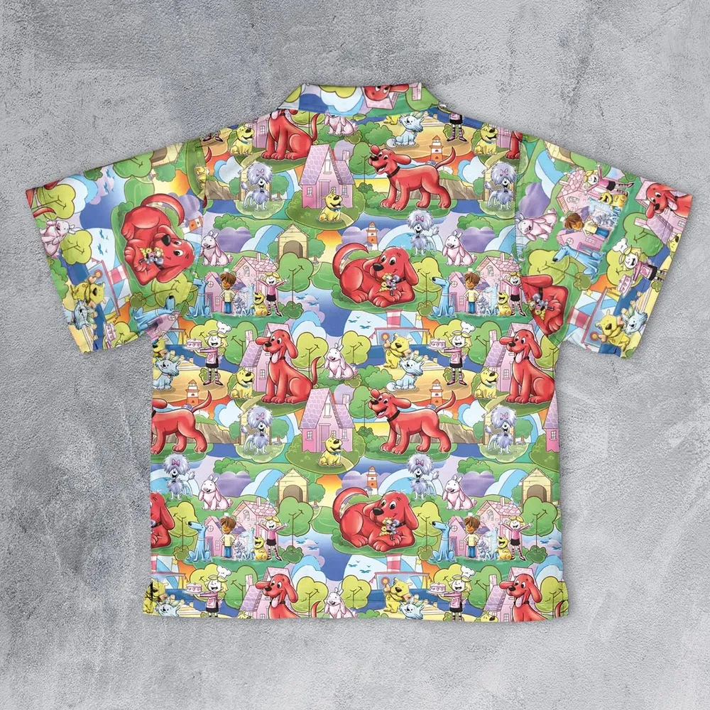 Clifford The Big Red Dog Seamless Youth Hawaiian Shirt - 2