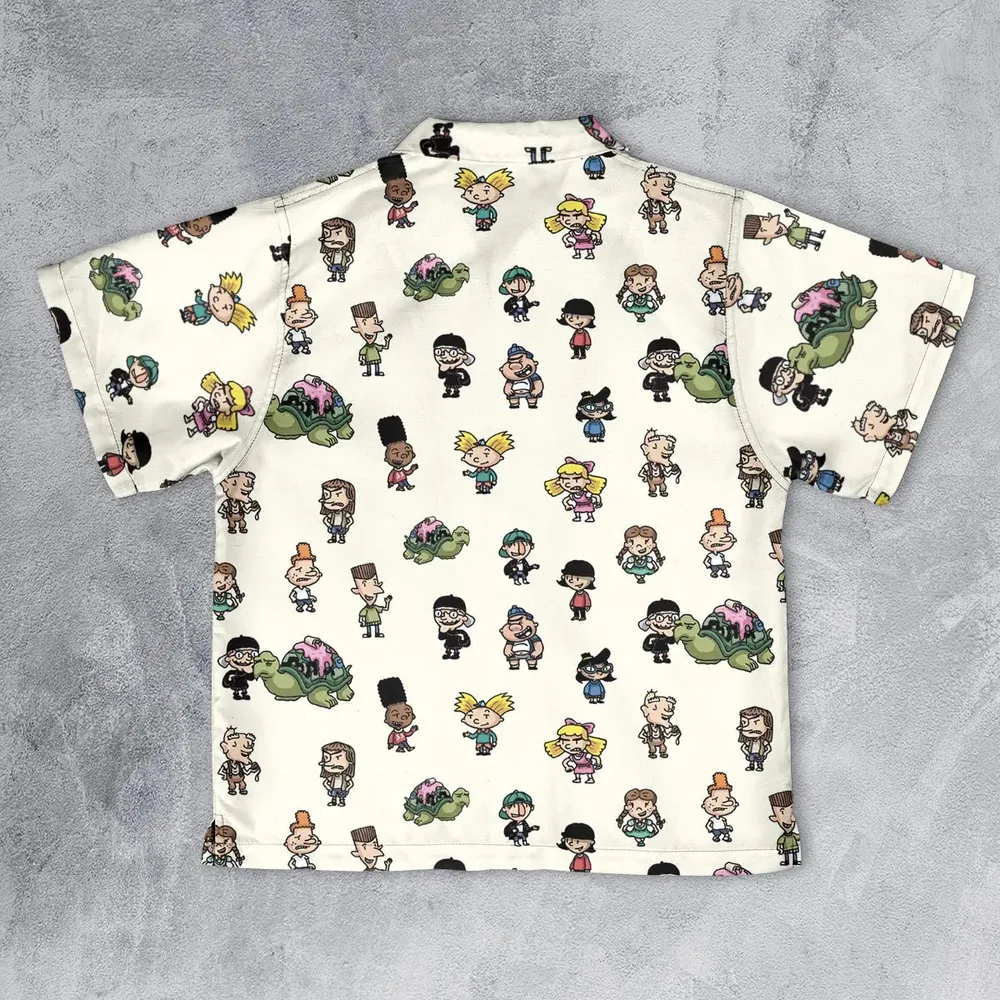 Hey Arnold Characters Youth Hawaiian Shirt - 2