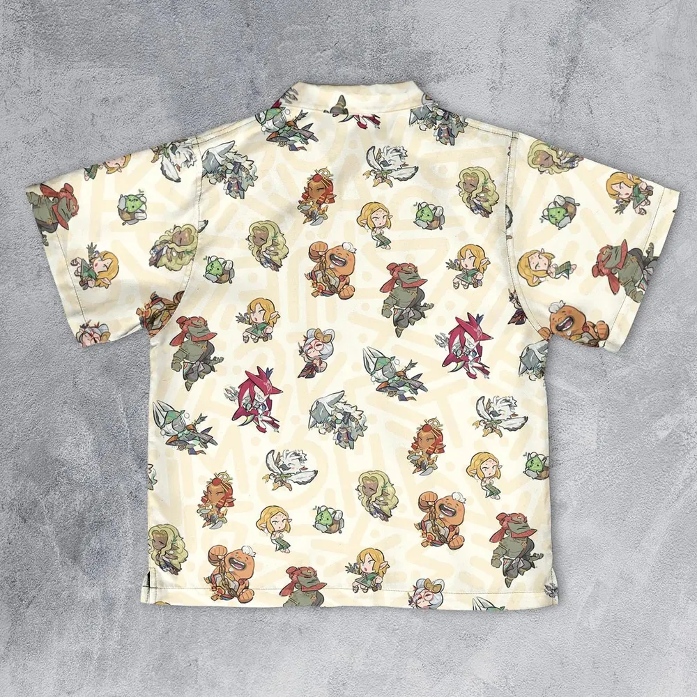 Link Look The Legend of Zelda Youth Hawaiian Shirt - 2