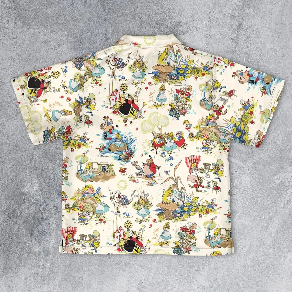 Alice In Wonderland Pattern Youth Hawaiian Shirt - 2
