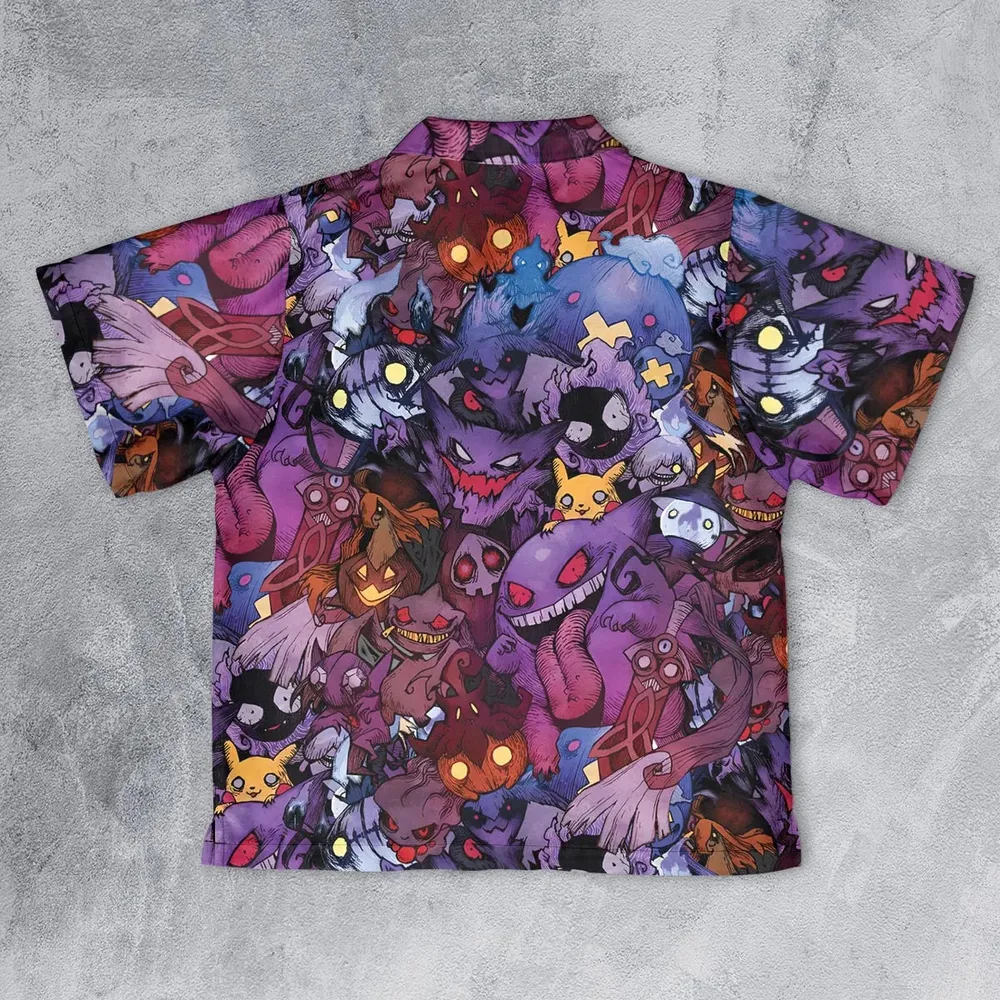 Scaries Poison Pokemon Youth Hawaiian Shirt - 2