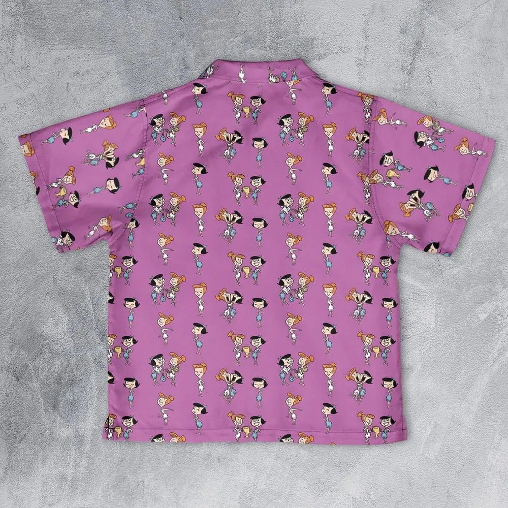 Wilma and Betty The Flintstones Youth Hawaiian Shirt - 2