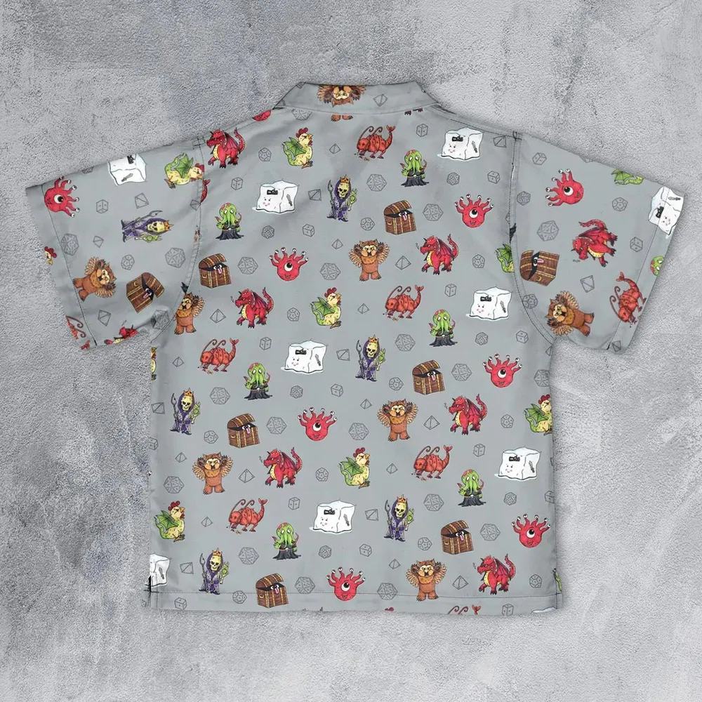 Little Monsters DnD Youth Hawaiian Shirt - 2