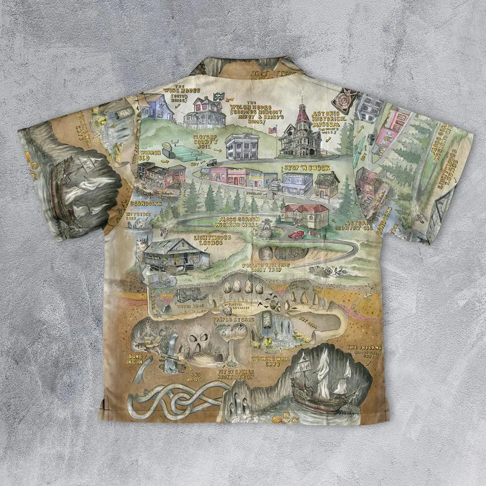 The Goonies Adventure Map Youth Hawaiian Shirt - 2