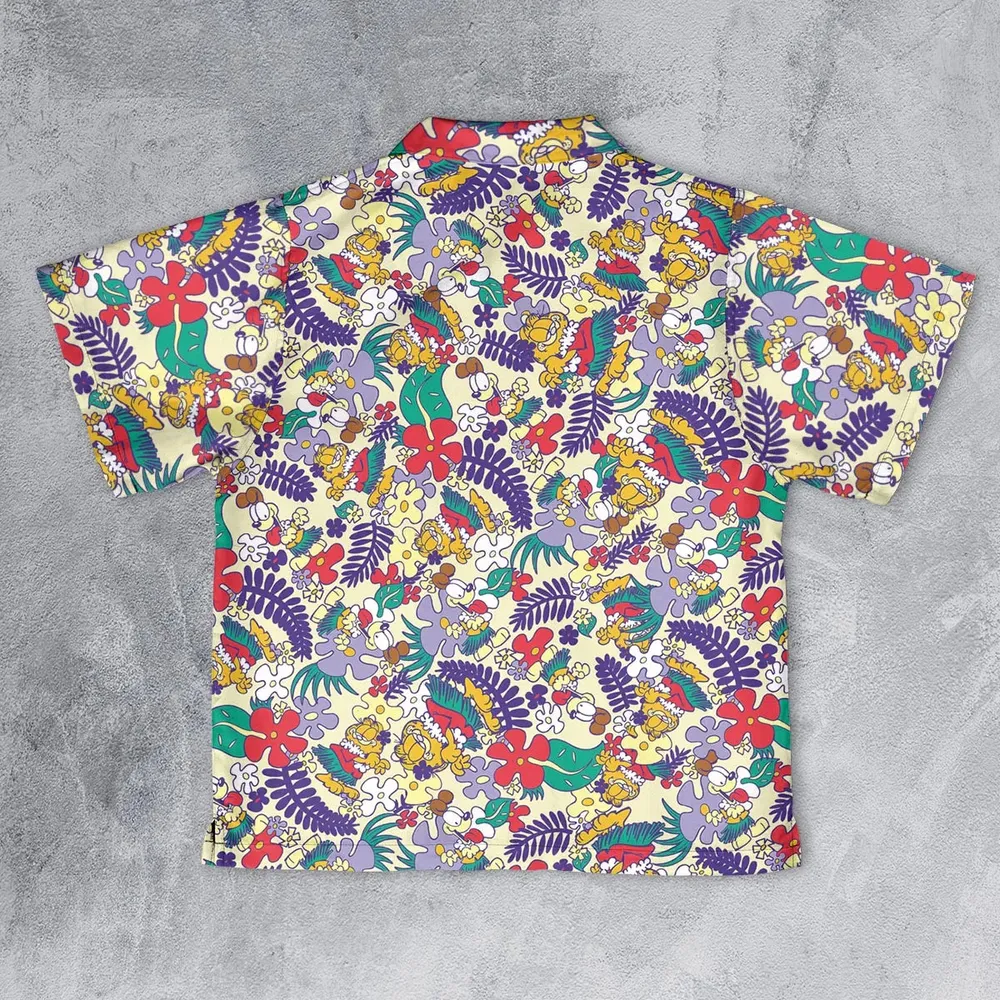 Aloha Garfield And Odie Youth Hawaiian Shirt - 2
