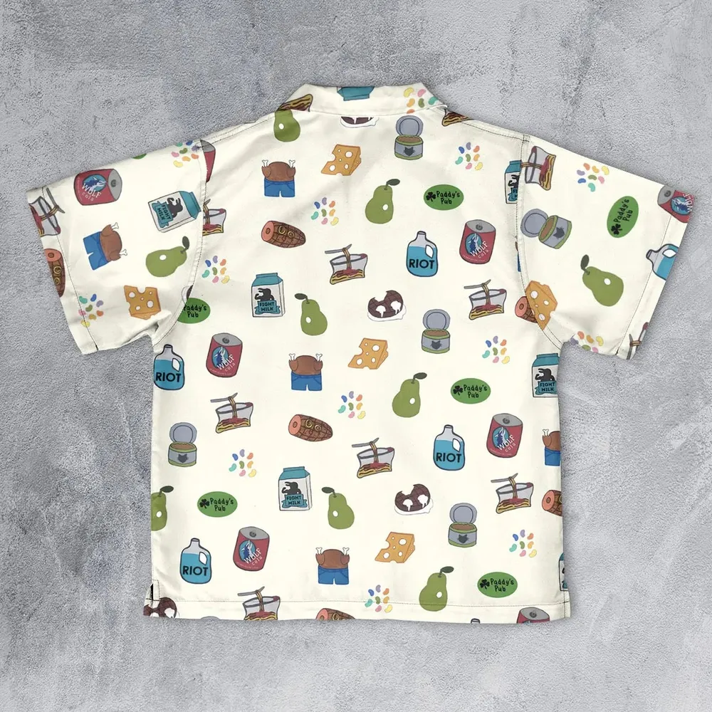 The Food of It's Always Sunny In Philadelphia Youth Hawaiian Shirt - 2