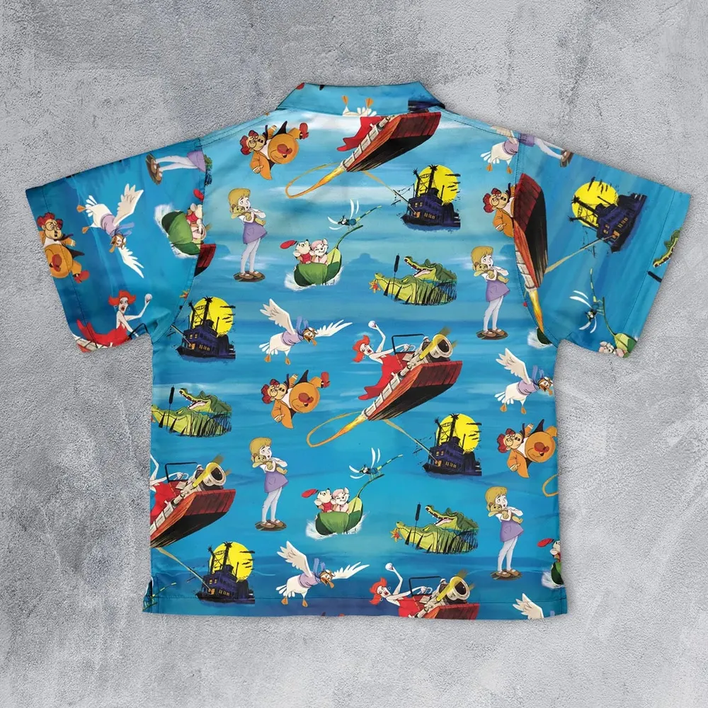 Chasing The Rescuers Characters Youth Hawaiian Shirt - 2