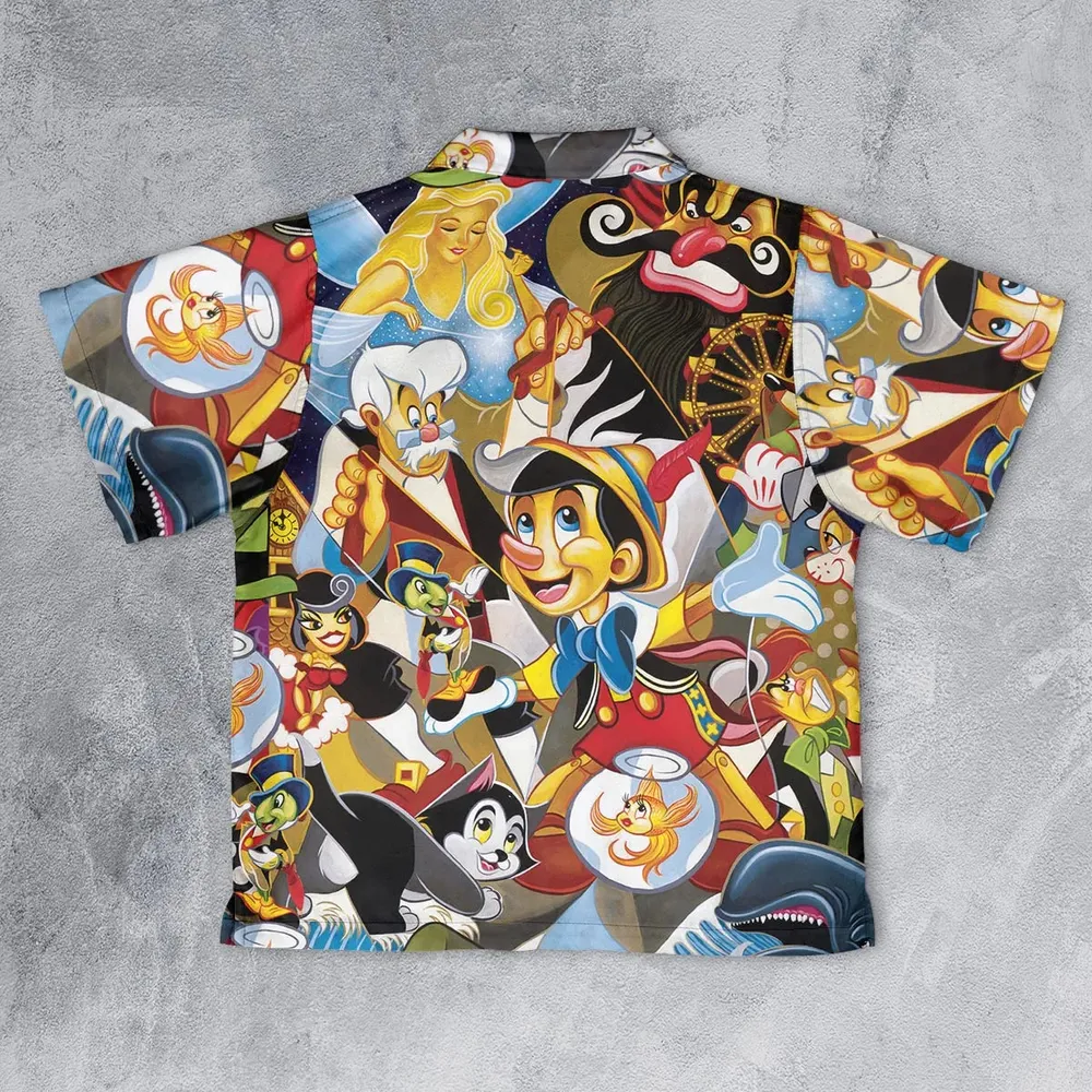 Pinocchio Seamless Youth Hawaiian Shirt - 2