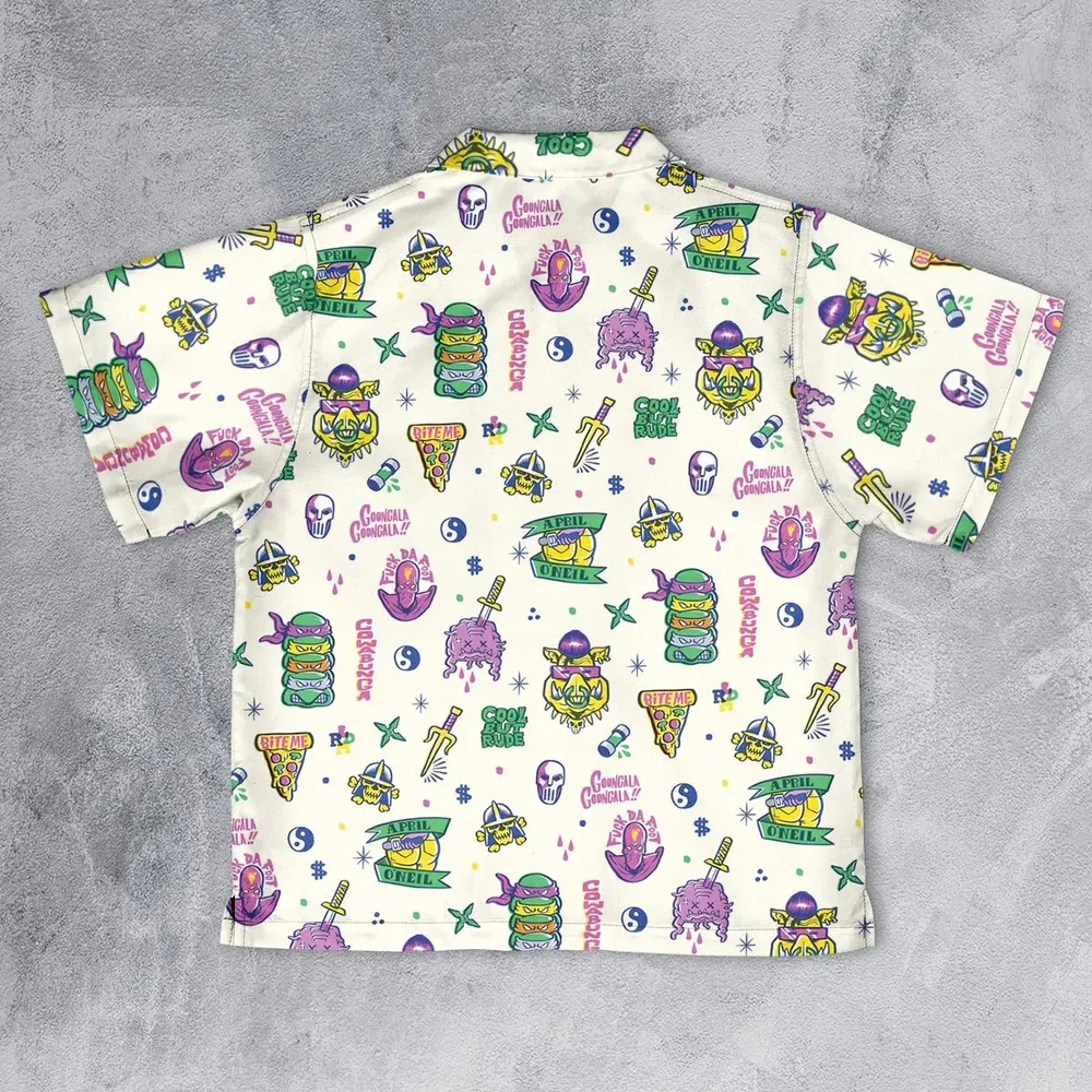 Shell Shock Teenage Mutant Ninja Turtles Youth Hawaiian Shirt - 2