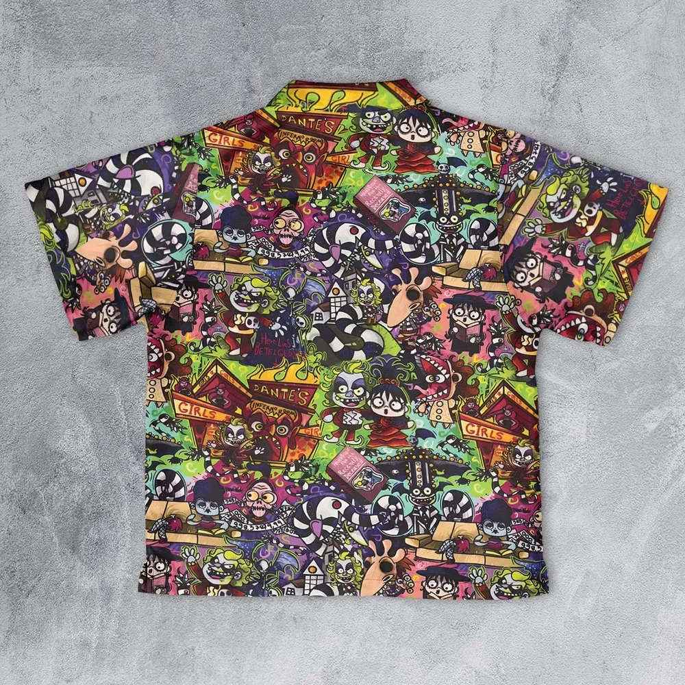 Spooky Chic Beetlejuice Youth Hawaiian Shirt - 2