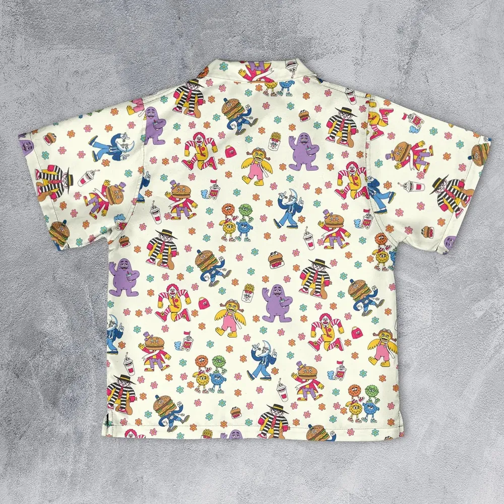 BADA BOP BA BA Mcdonaldland Youth Hawaiian Shirt - 2
