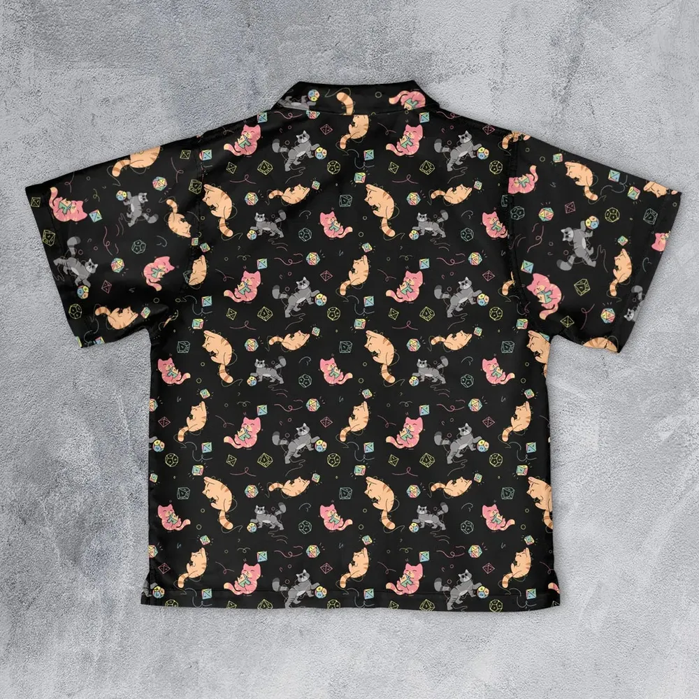 Dice Cat DnD Youth Hawaiian Shirt - 2