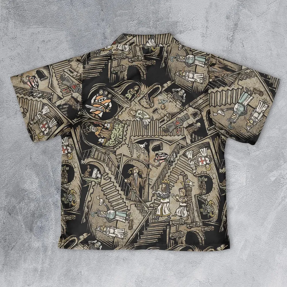 Monty Escher’s Relativity Youth Hawaiian Shirt - 2