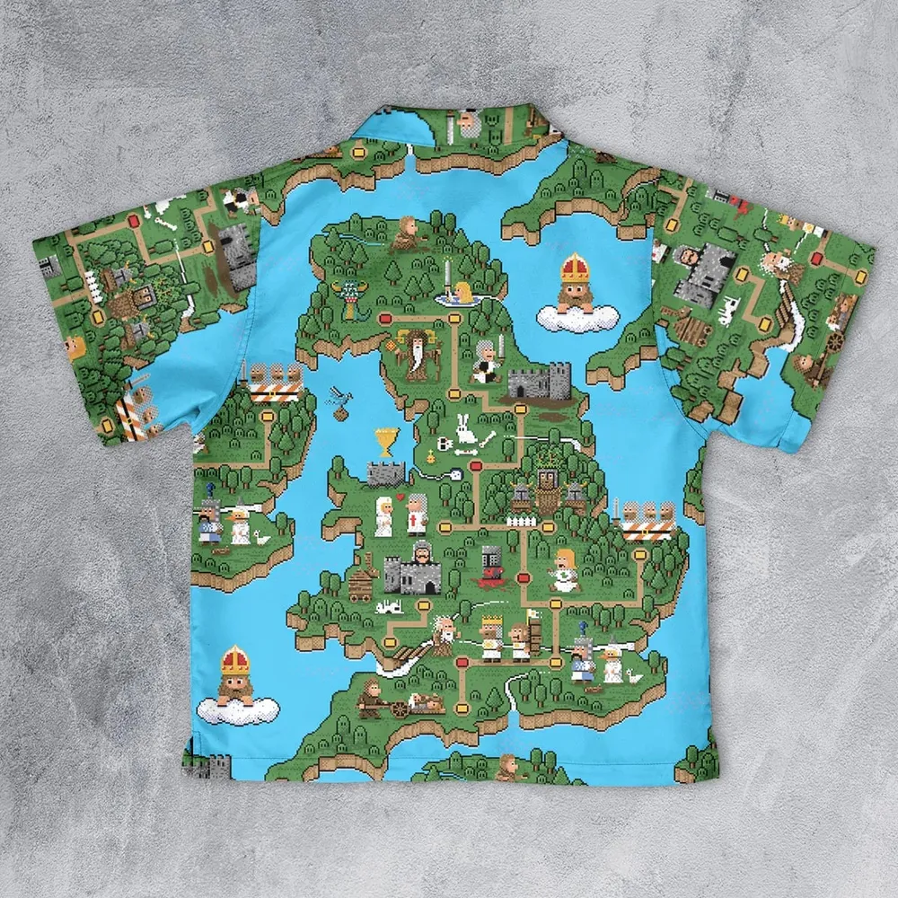 Pixel Art Python Monty Python Youth Hawaiian Shirt - 2