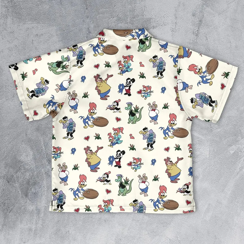 Woody Woodpecker Walter Lantz Youth Hawaiian Shirt - 2