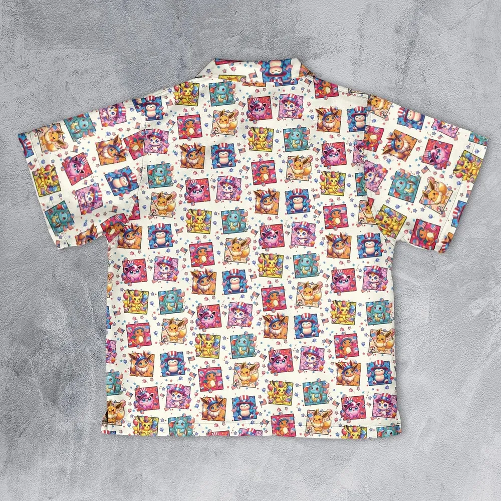 Chill The 4th Out Pokemon Youth Hawaiian Shirt - 2