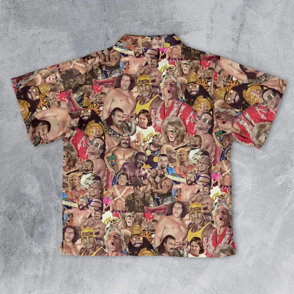 Pro Wrestlers Youth Hawaiian Shirt - 2