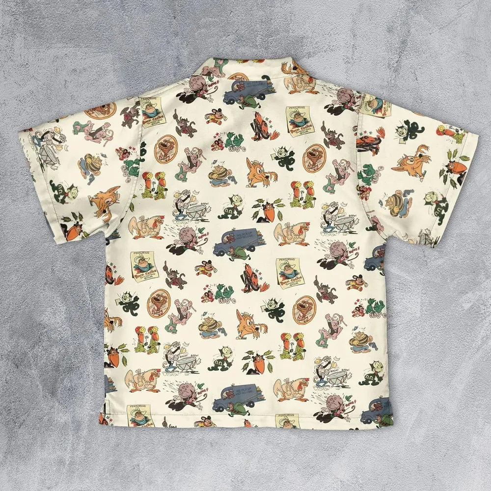 Nostalgia Terrytoons Characters Youth Hawaiian Shirt - 2