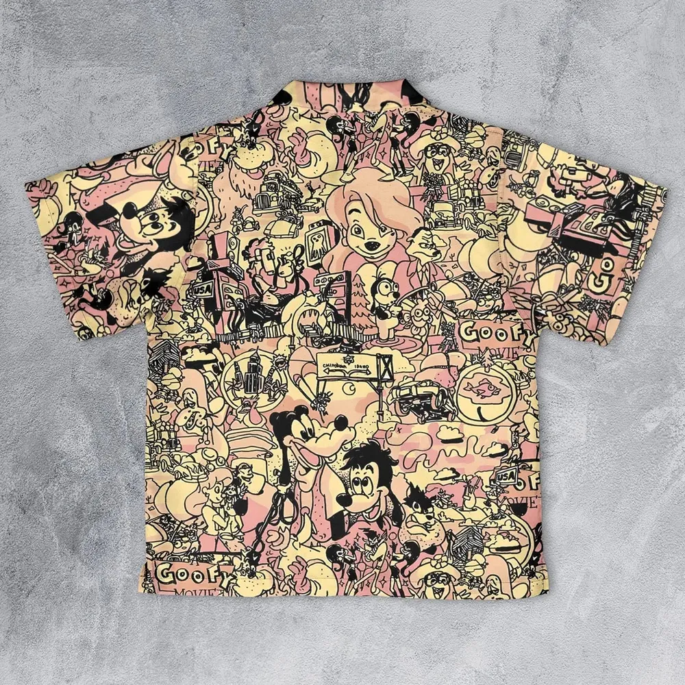 Goofy Movie Collage Youth Hawaiian Shirt - 2