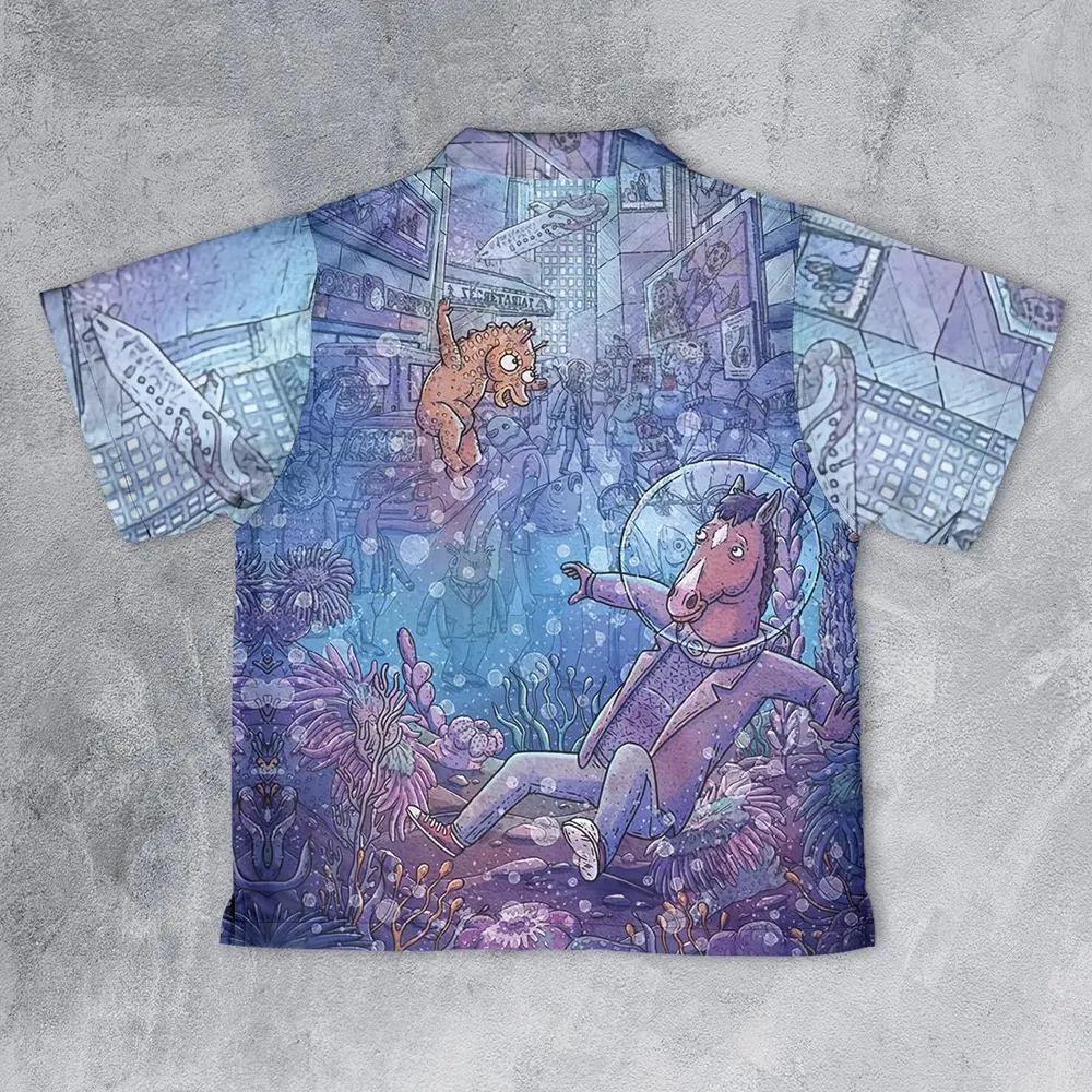 Bojack Horseman Youth Hawaiian Shirt - 2
