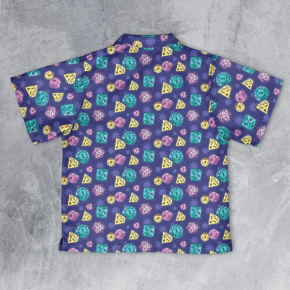 Pixel Dice DnD Youth Hawaiian Shirt - 2