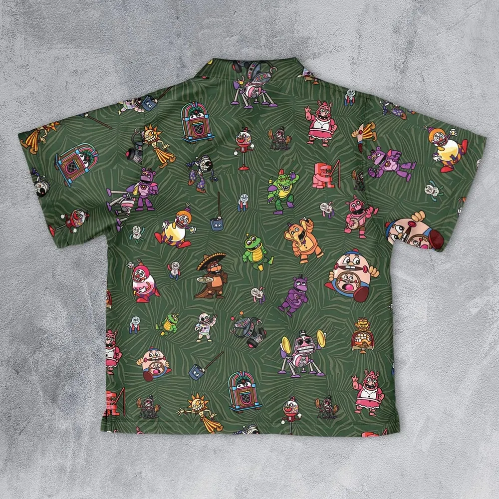Five Nights at Freddy's Characters Youth Hawaiian Shirt - 2
