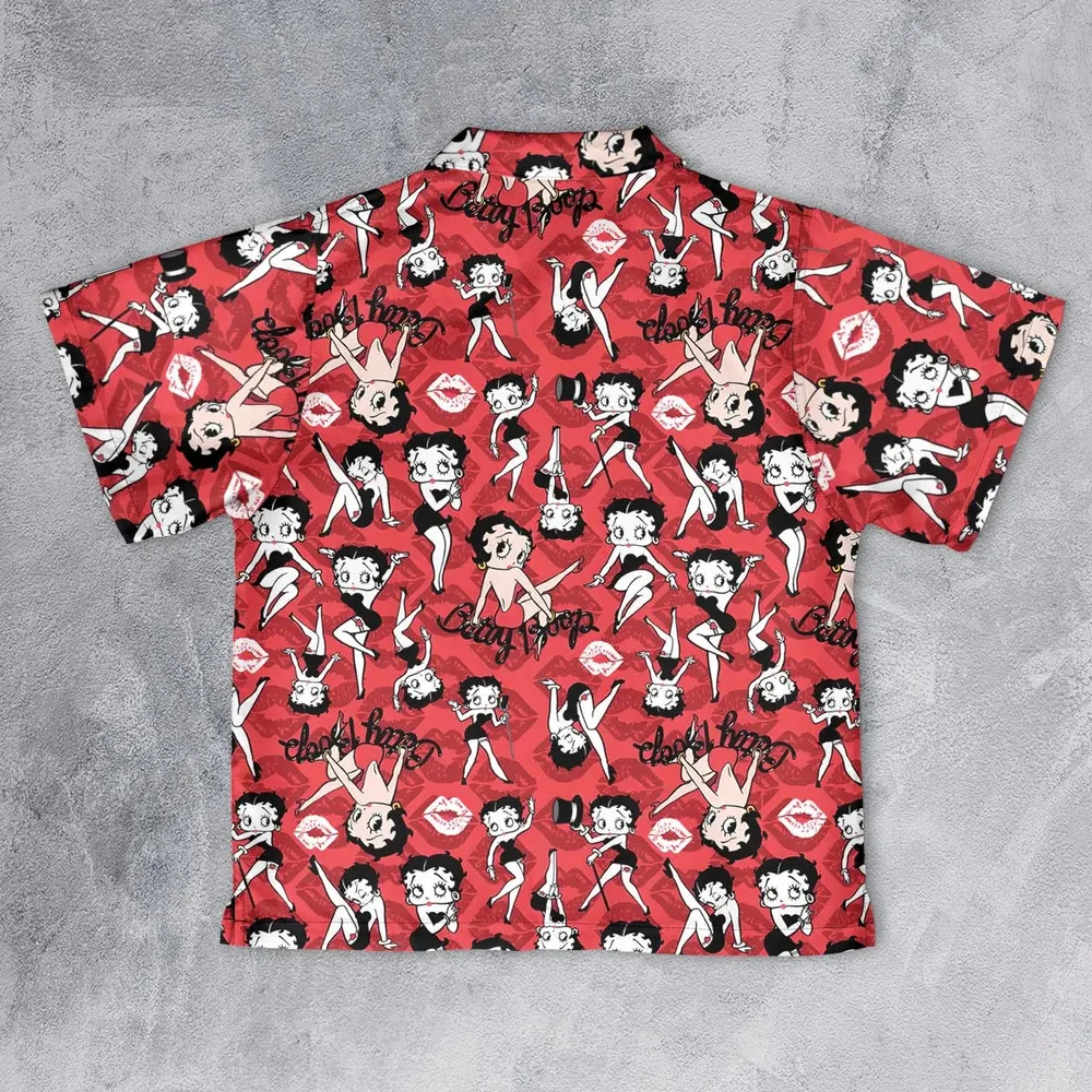 Betty Boop Singer Cartoon Sexy Youth Hawaiian Shirt - 2