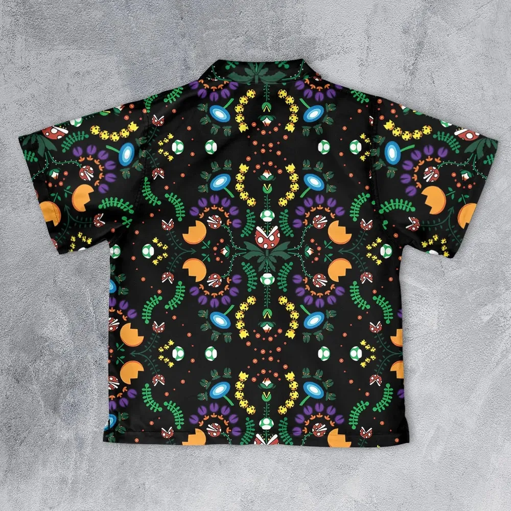 Mario Bros Piranha Plant Youth Hawaiian Shirt - 2