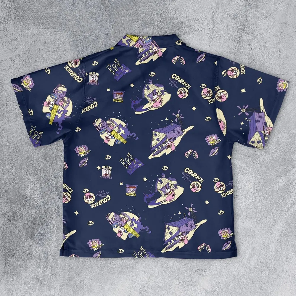 Courage the Cowardly Dog Scenic Youth Hawaiian Shirt - 2