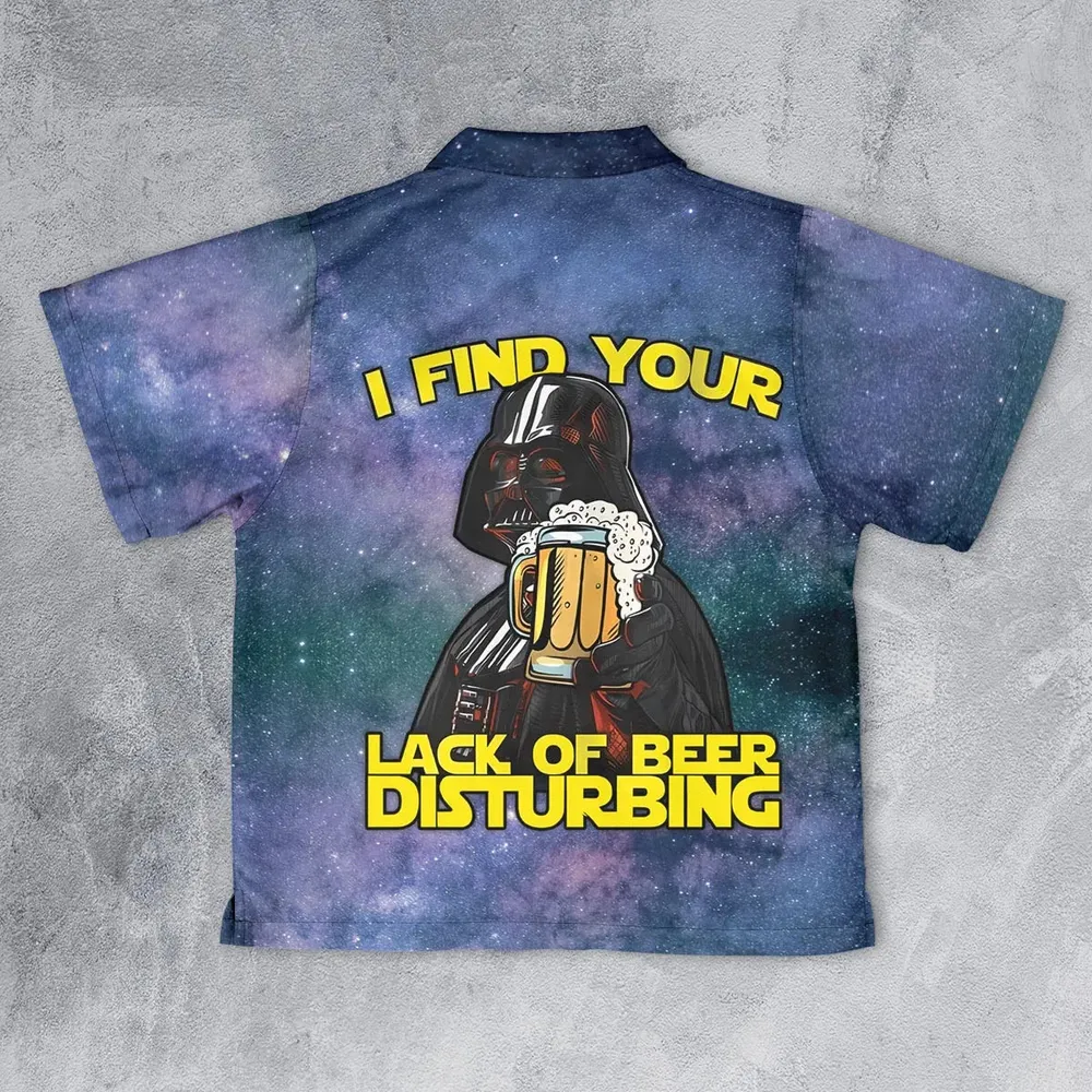 I Find Your Lack Of Beer Disturbing Cool Youth Hawaiian Shirt - 2