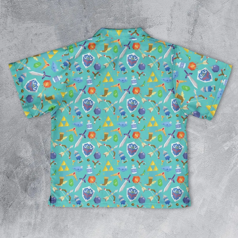 Zelda Korok Youth Hawaiian Shirt - 2