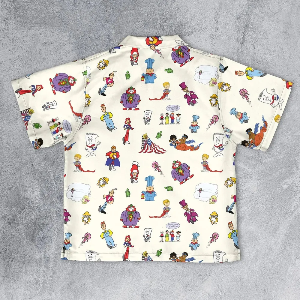 Schoolhouse Rock Characters Youth Hawaiian Shirt - 2