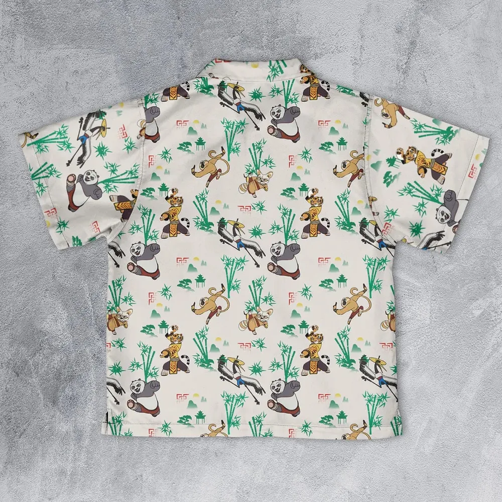 Kung Fu Panda Characters Youth Hawaiian Shirt - 2