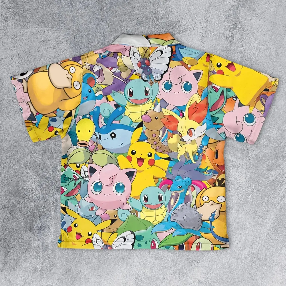 Magical Creatures Pokemon Youth Hawaiian Shirt - 2