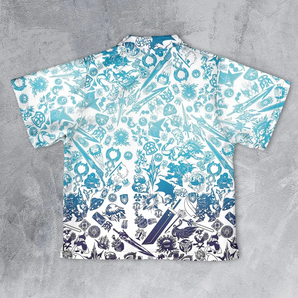 Blue Moggle Final Fantasy Youth Hawaiian Shirt - 2