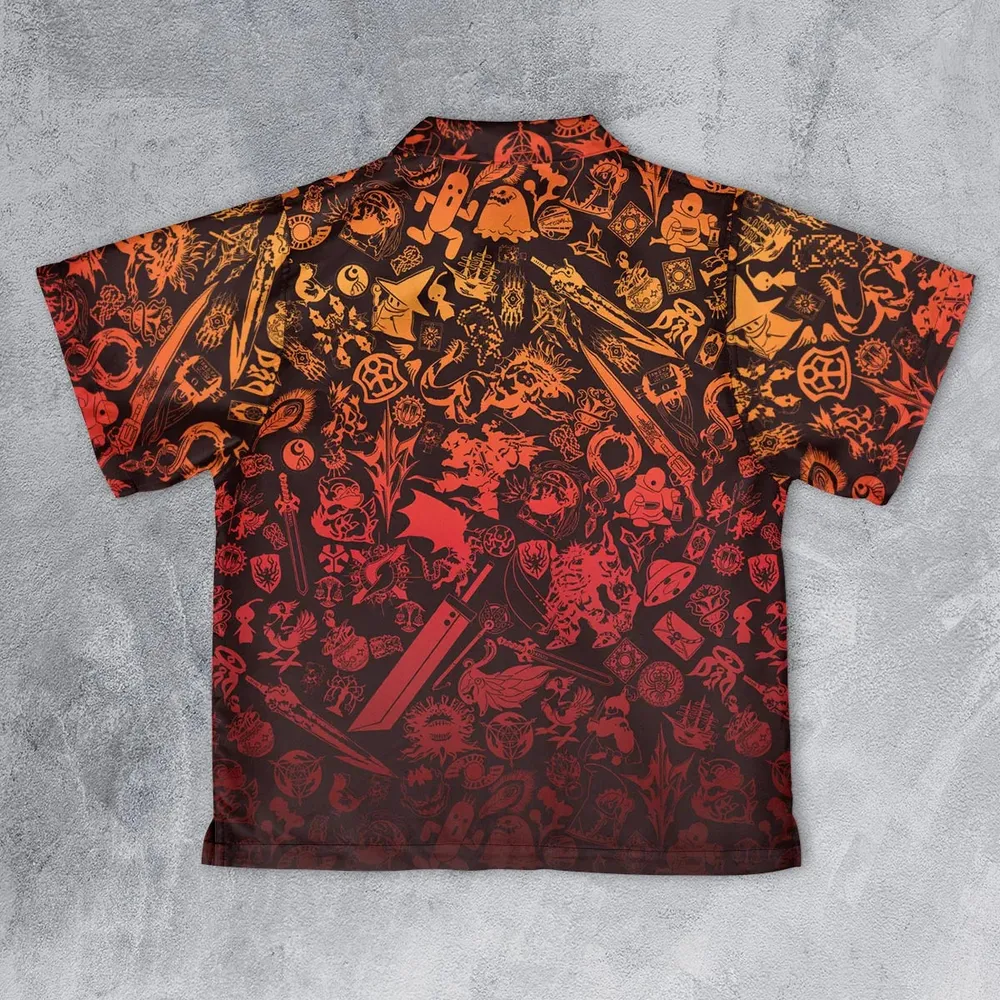 Red Moggle Final Fantasy Youth Hawaiian Shirt - 2