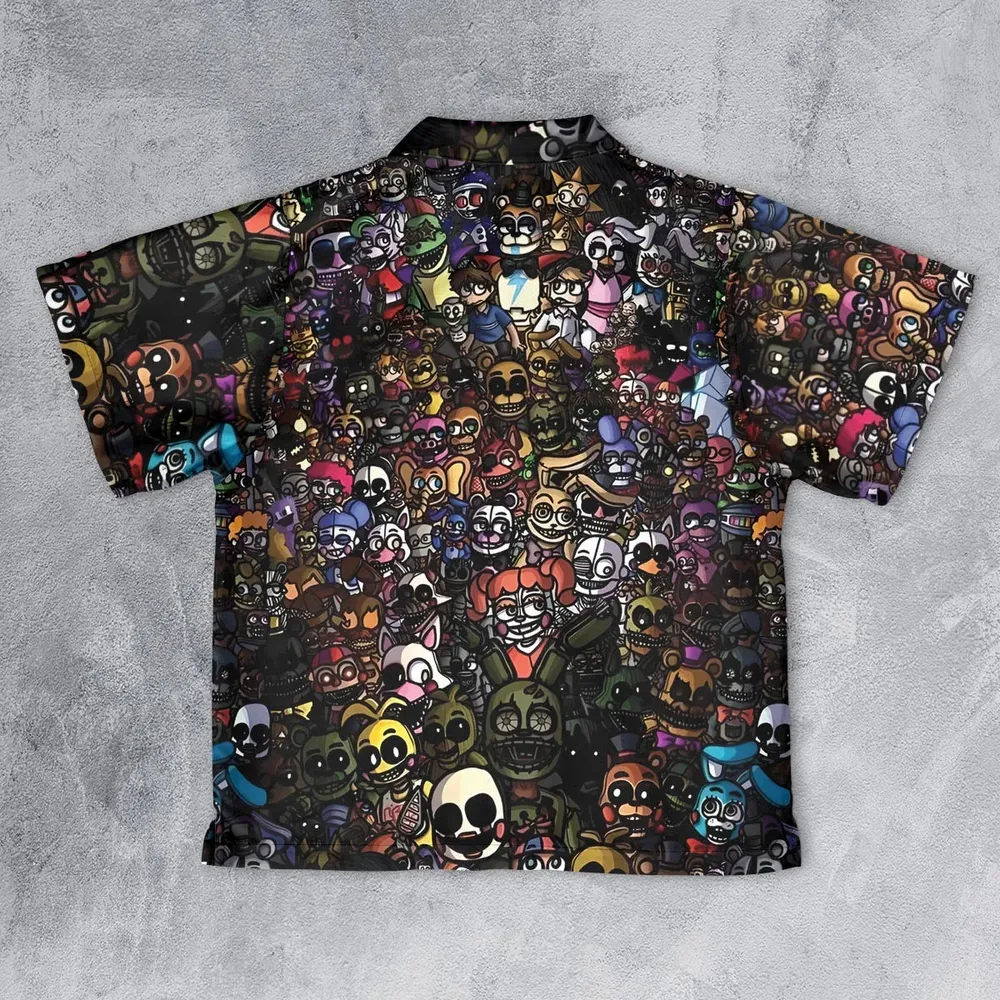 Doing A FNAF Youth Hawaiian Shirt - 2