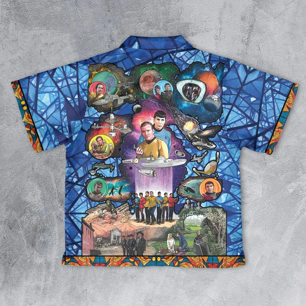 The Beginning Star Trek Pattern Youth Hawaiian Shirt - 2